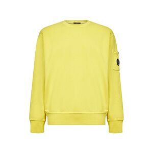 Cp Company Men Yellow Cotton Lens Crewneck Sweatshirt